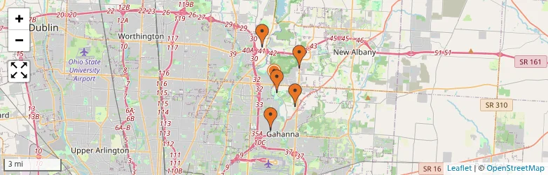 Related schools map