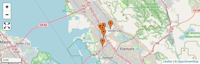 Related schools map