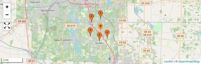 Related schools map