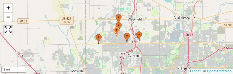 Related schools map