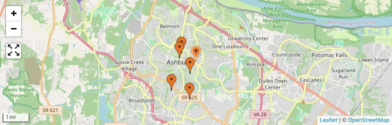 Related schools map