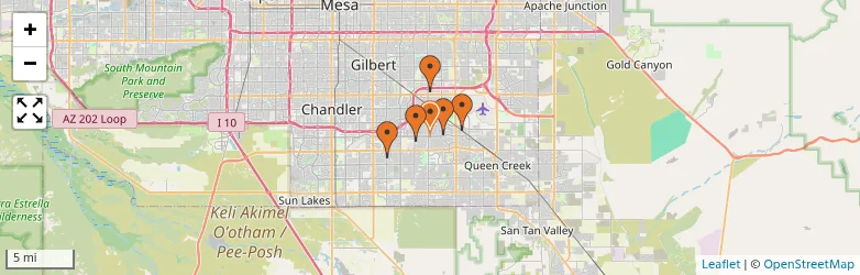 Related schools map