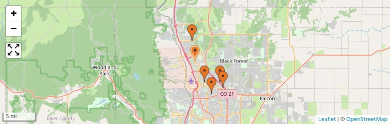Related schools map