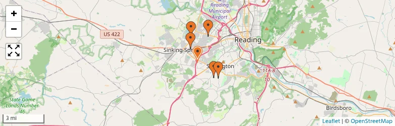 Related schools map