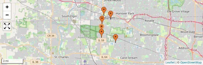 Related schools map