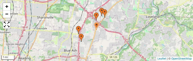 Related schools map