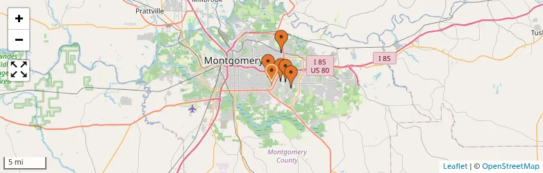 Related schools map