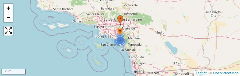 Related schools map