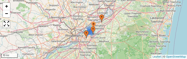 Related schools map