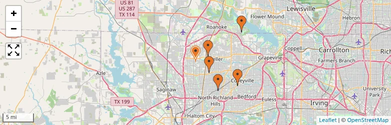 Related schools map