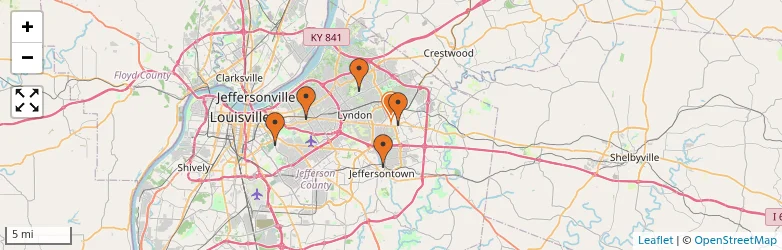 Related schools map