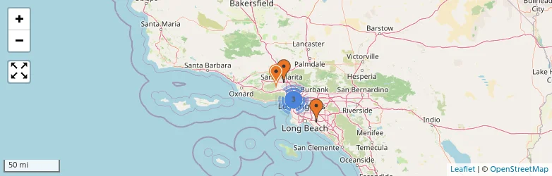Related schools map