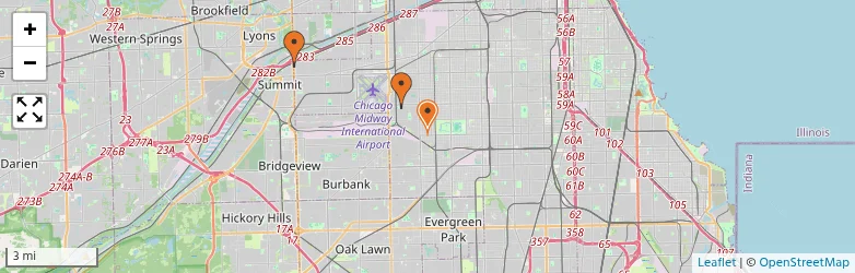 Related schools map