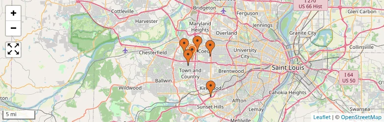 Related schools map