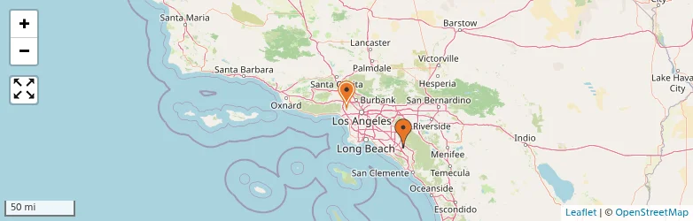 Related schools map