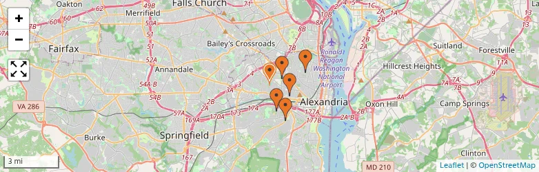 Related schools map