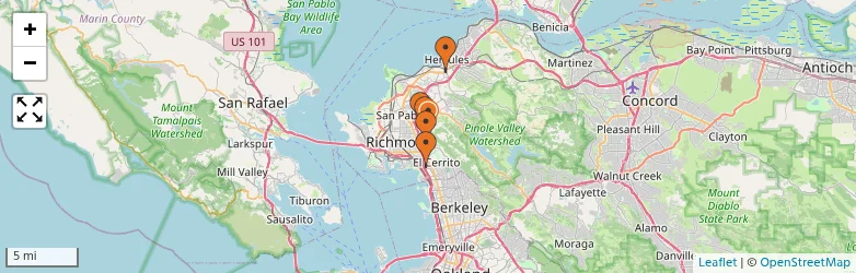 Related schools map