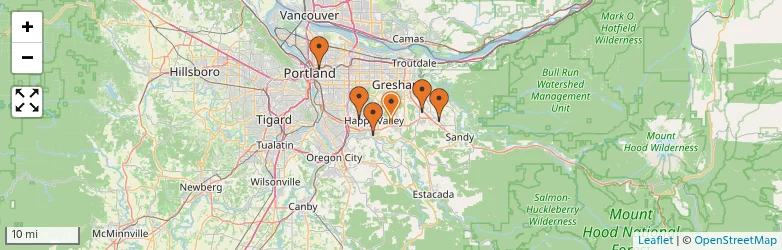 Related schools map