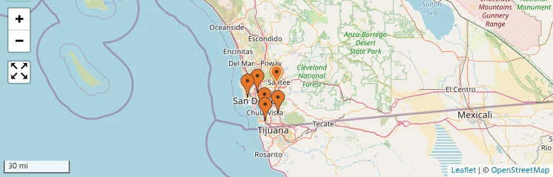 Related schools map