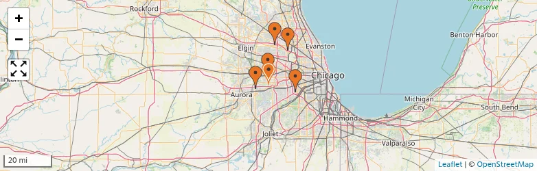 Related schools map