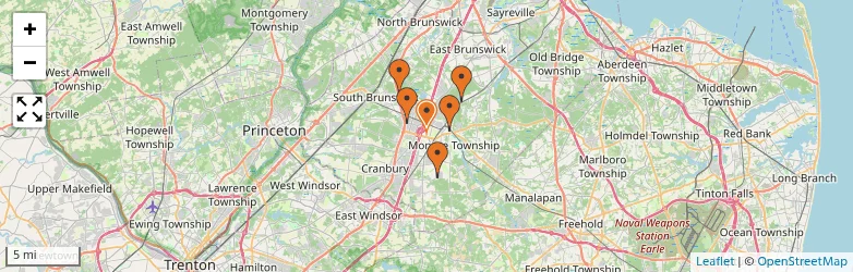 Related schools map