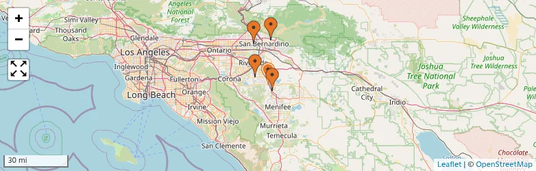 Related schools map