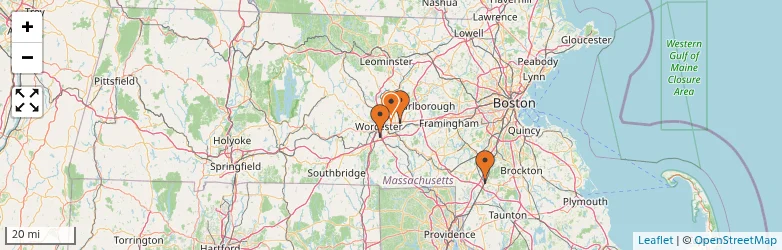Related schools map