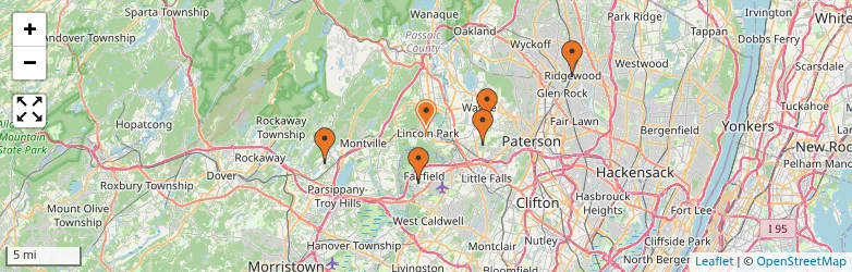 Related schools map