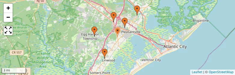 Related schools map