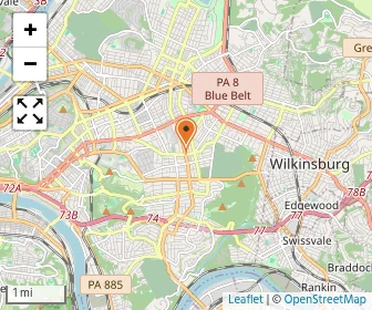 Map of The Day School At Childrens Institute Pittsburgh