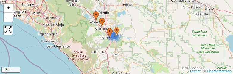 Related schools map