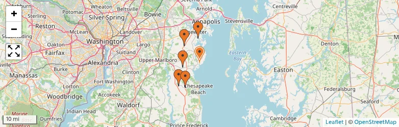 Related schools map