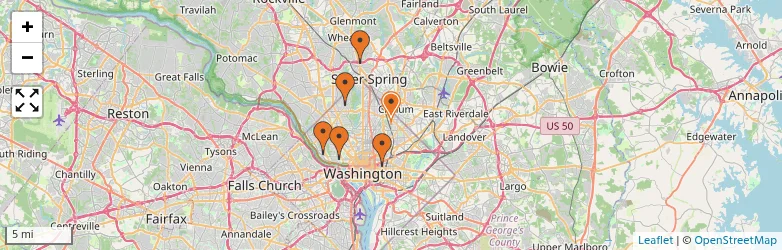 Related schools map