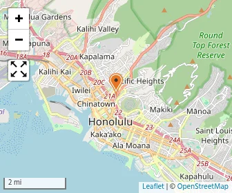 Map of Pacific Buddhist Academy