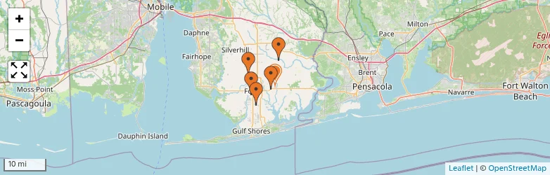 Related schools map