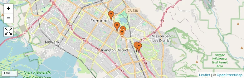 Related schools map