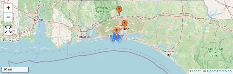 Related schools map