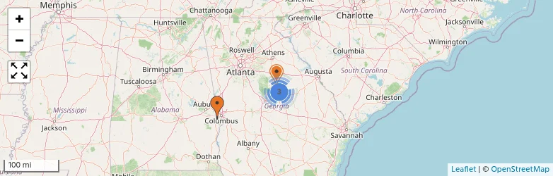 Related schools map
