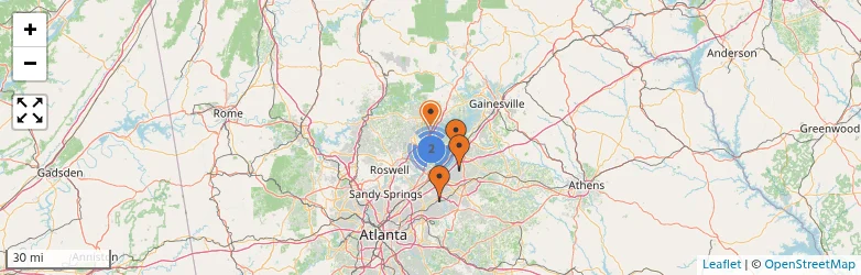 Related schools map