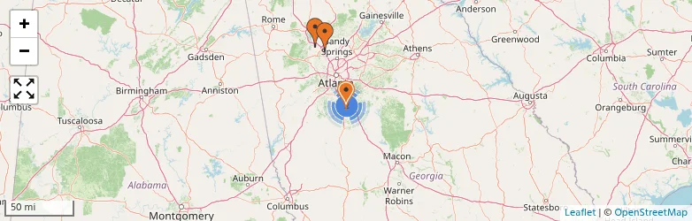 Related schools map
