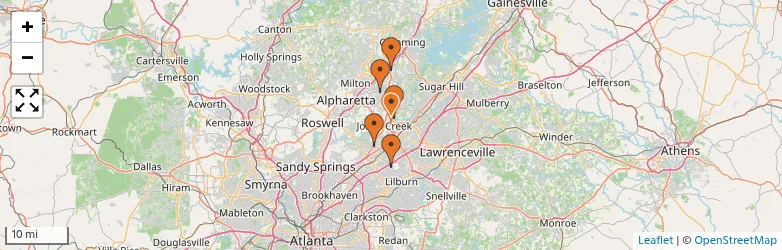Related schools map