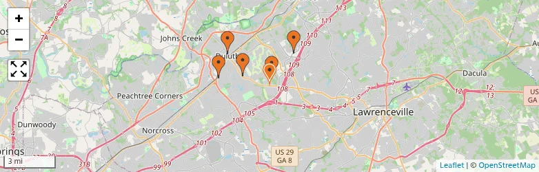 Related schools map