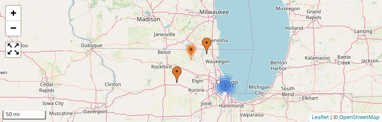 Related schools map