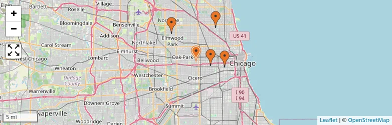 Related schools map