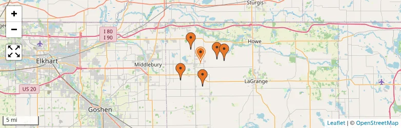 Related schools map