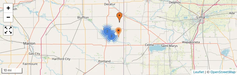 Related schools map
