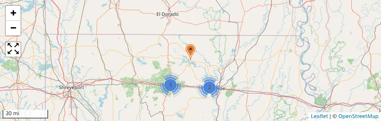 Related schools map