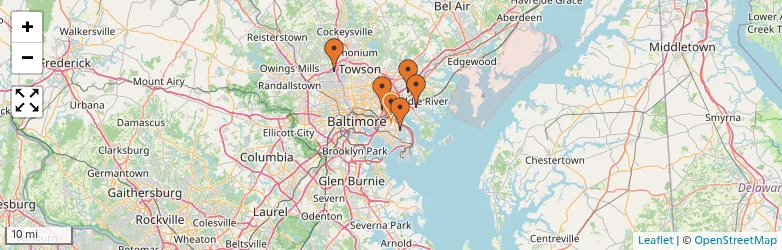 Related schools map