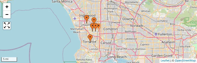 Related schools map