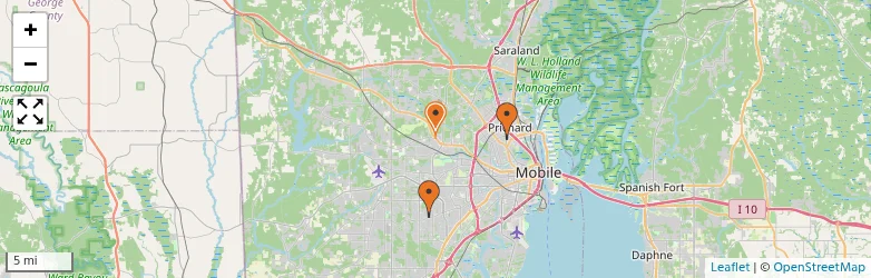 Related schools map